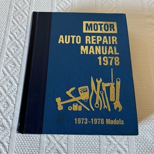 Vintage Motor Auto‎ Repair Manual 1978